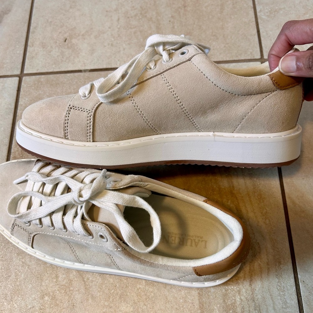 Ralph Lauren Suede and Leather Sneakers - NWT